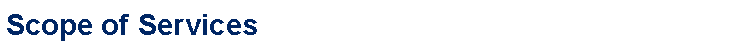 Text Box: Scope of Services